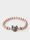 Lancaster Italia Women's Bracelet made of Silver Gold Plated with Pearls