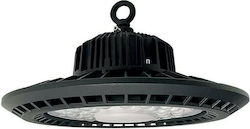 Aca Astrek Lumină clopot comercială LED 150W Alb rece 19500lm cu LED încorporat Negru