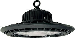 Aca Astrek Commercial Bell LED Light 150W Cool White 19500lm with Built-in LED Black