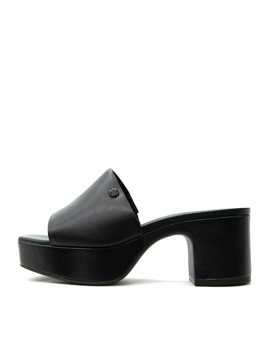 Kendall + Kylie Bansa Δερμάτινα Mules Μαύρα