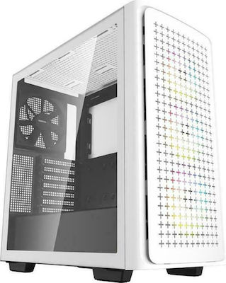 Deepcool CK560 Midi Tower Computer Case with Window Panel White