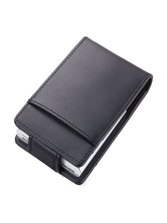 Men's Wallet Cards with RFID and Slide Mechanism Black