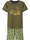 Name It Pijama pentru copii De vară Din bumbac Kaki