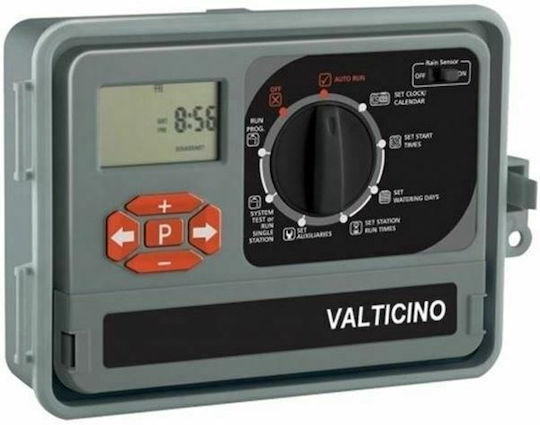 Valticino ZR-O-AC Προγραμματιστής Ποτίσματος Πίνακα Ρεύματος 6 Στάσεων