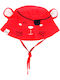 Boboli Kids' Hat Bucket Fabric Red