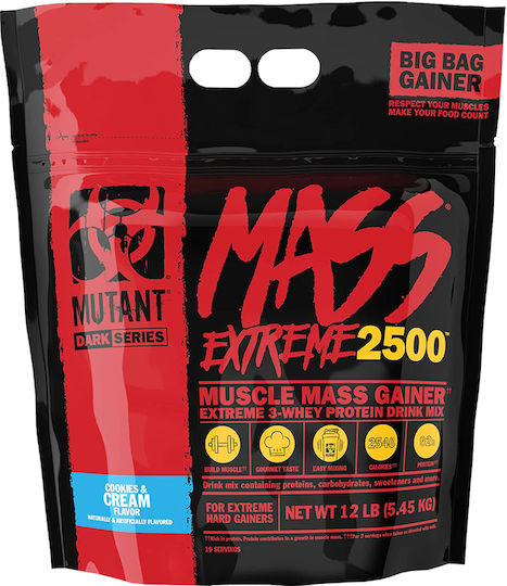 Mutant Mass Extreme 2500 Protein Whey with Flavor Cookies & Cream 5.45kg