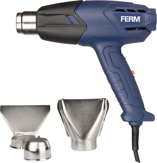 Ferm HAM1019 Πιστόλι Θερμού Αέρα 2000W με Ρύθμιση Θερμοκρασίας εως και 600°C