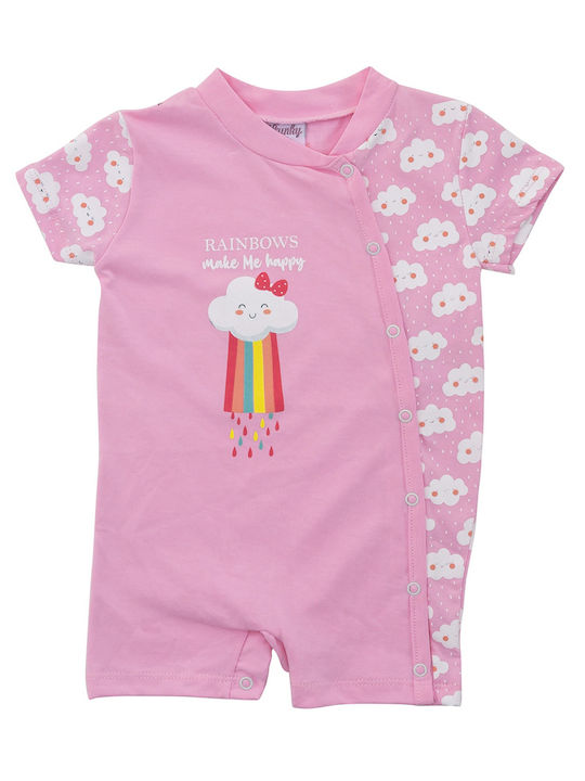 Funky Baby Bodysuit Set Short-Sleeved Pink