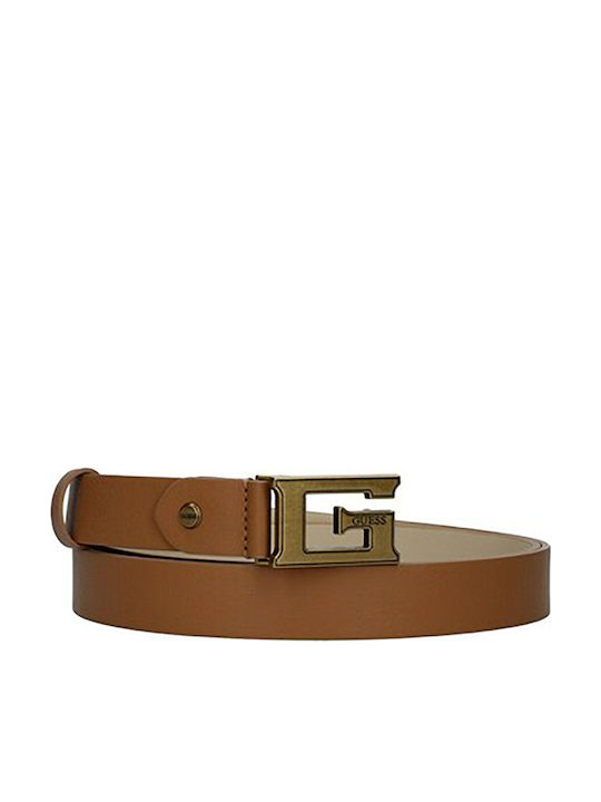 Guess Damen Gürtel Aus Leder Braun