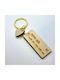 Fly Digital Keychain Wooden for Couples "Drive Safe" 16130