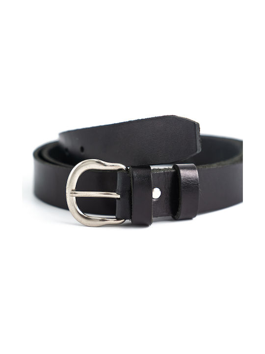 Handmade Leather Belt 3cm BLACK