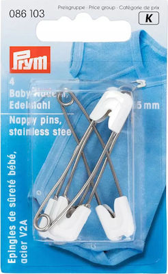 Prym Pins White Safety 5.5cm. 4pcs 086103