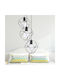 Megapap Lusita Pendant Light Black with Socket E27 35x35x90cm