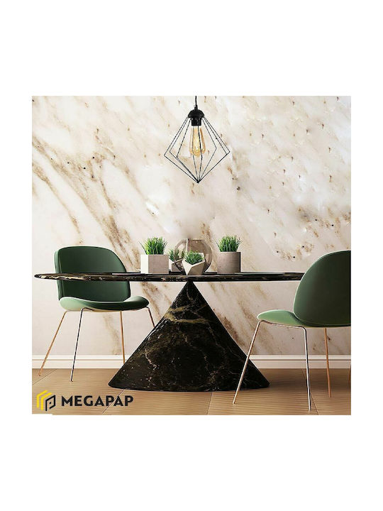 Megapap Nura Κρεμαστό Φωτιστικό Μαύρο με Ντουί E27 24x24x72εκ.