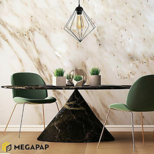Megapap Nura Pendant Light Black with Socket E27 24x24x72cm