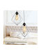Megapap Nura Κρεμαστό Φωτιστικό Μαύρο με Ντουί E27 40x40x70εκ.