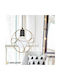 Megapap Lusita Pendant Light Gold with Socket E27 20x20x70cm