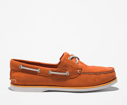 Timberland Δερμάτινα Ανδρικά Boat Shoes Medium Orange