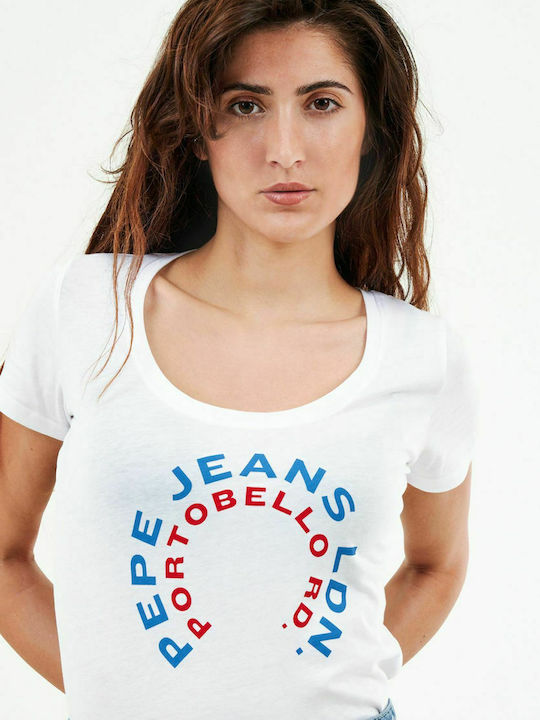 Pepe Jeans Cammie Damen T-Shirt Weiß