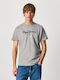 Pepe Jeans Men's Short Sleeve T-shirt Gray