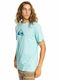 Quiksilver Comp T-shirt Bărbătesc cu Mânecă Scurtă Albastru deschis