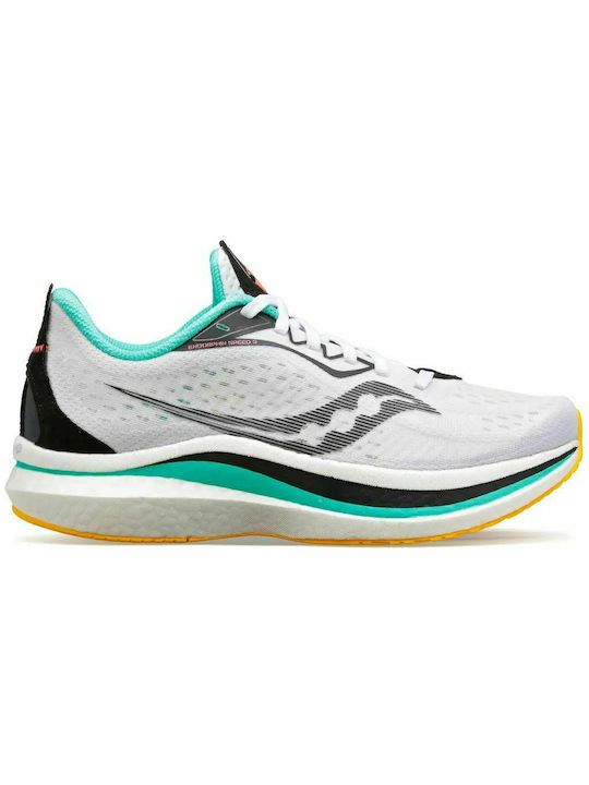 Saucony Endorphin Speed 2 Γυναικεία Αθλητικά Παπούτσια Running Λευκά