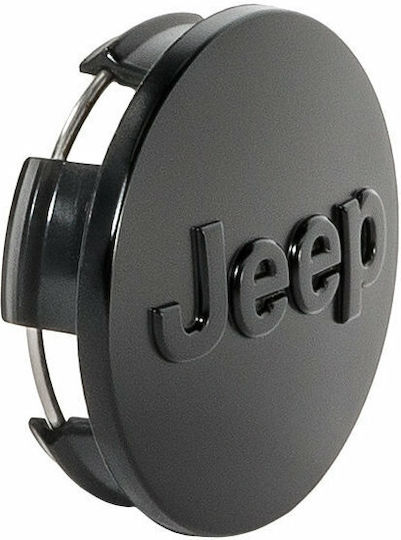 Zero-Wheel Τάπα Κέντρου Ζάντας Jeep με Εσωτερική Διάμετρο 63mm Μαύρο 1τμχ