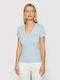 Pepe Jeans Women's T-shirt with V Neckline Dazed Blue