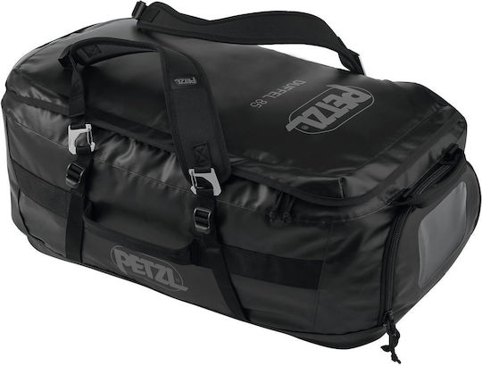 Petzl Duffle Bag Σακ Βουαγιάζ Πλάτης 85lt Μαύρο Υφασμάτινο Μ70xΠ32xΥ40εκ.