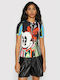 Desigual Disney Mickey Psychodelic Γυναικείο T-shirt με Στάμπα