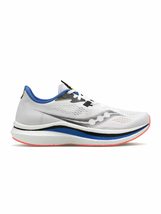 Saucony Endorphin Pro 2 Ανδρικά Αθλητικά Παπούτσια Running Λευκά