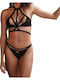 La Lolita Amsterdam Δαντελένιο Σετ Εσωρούχων Bralette με Brazil Μαύρο Evelyn