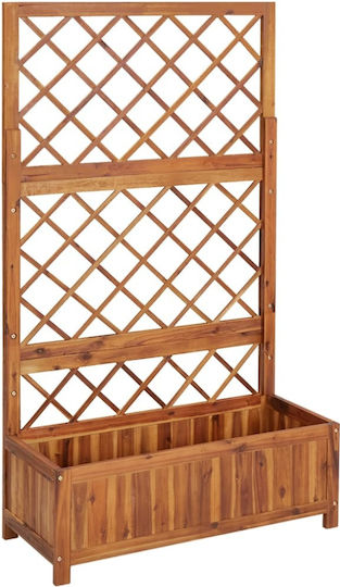 vidaXL Planter Box Wooden Brown 85x38x150cm.