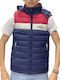 Sleeveless Puffer Jacket Navy Blue