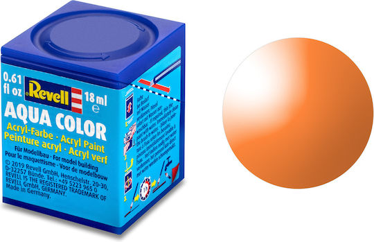 Revell Aqua Color Χρώμα Μοντελισμού Orange Clear 18ml