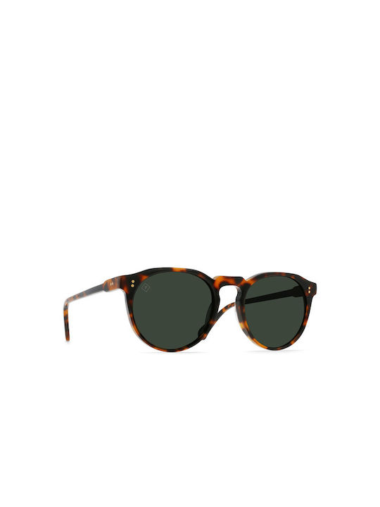 Raen Remmy Sunglasses with Tokyo Honey Plastic Frame and Green Lens