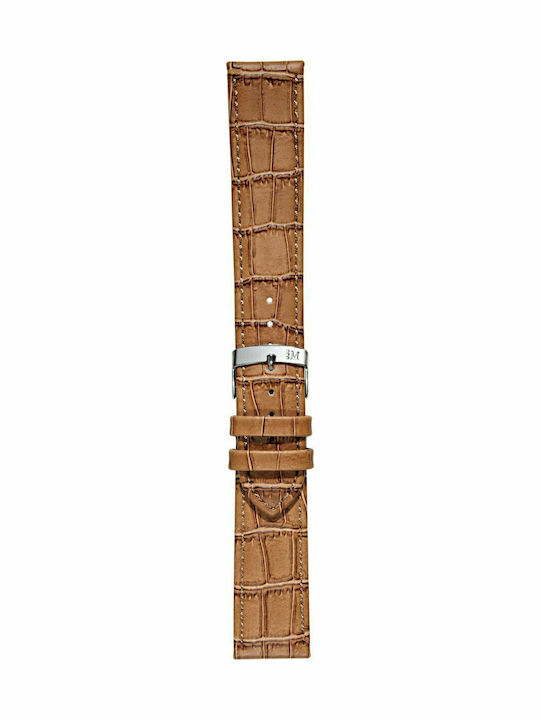 Morellato Juke Δερμάτινο Λουράκι Καφέ 18mm