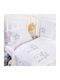 Rythmos Blanket Cot Astro Waffle Light Blue 120x150cm