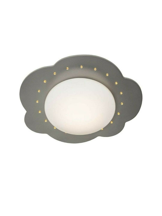 Elobra Cloud O singură lumină Lumină de tavan pentru copii Lampă de tavan din lemn 11W Silver