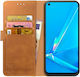 Rosso Element Wallet Δερματίνης Light Brown (Oppo A72 / A52)