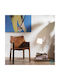 Ideal Lux AXEL Wood Table Lamp for Socket E27 with Black Shade and Base
