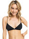 Roxy Triangle Bikini Top with Adjustable Straps Black