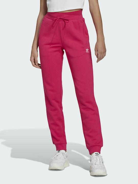 adidas Essentials Adicolor Slim Παντελόνι Φόρμας Real Magenta