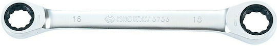 King Tony Dublu Cheie poligon Drept cu mecanism de blocare Dimensiune 10x11mm