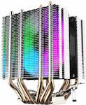 Darkflash L6 CPU Kühlung für Socket /A/M/4/ /A/M/5/ / /1/1/5/x/ / mit RGB Beleuchtung Schwarz