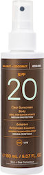 Korres Καρυδιά & Καρύδα Sonnenschutzmittel Öl für den Körper SPF20 in Spray 150ml