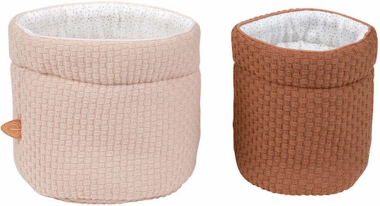 Nattou Susie & Bonnie Nursery Storage Baskets Multicolour 2pcs