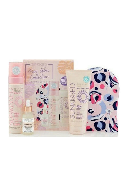 Pure Glow Collection Medium Tanning Set Îngrijire pentru Hidratare & Strălucire