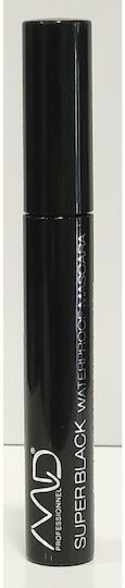 MD Professionnel Super Black Waterproof Mascara Μαύρο 10ml