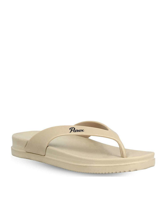 Frauen Flip Flops in Beige Farbe